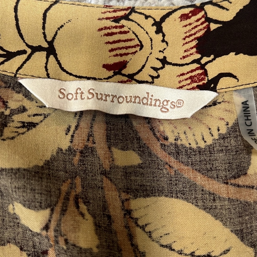 Soft Surroundings, boho women’s blousy kimono style shrug. - Picture 12 of 14
